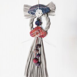 手織りがかわいい モダンなしめ縄かざり お正月