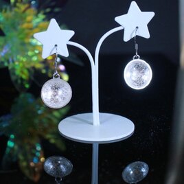 シルバーピアス 「ua pequena」 | 石彩-木目金・高級シルバーリングの画像