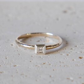 diamond combination ring（sv/K10yg）★ダイヤモンド★華奢★コンビリング★の画像
