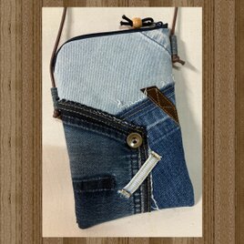 スマホショルダー　24L5 デニムリメイクの画像