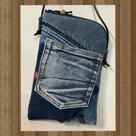 スマホショルダー　24L6 デニムリメイクの画像