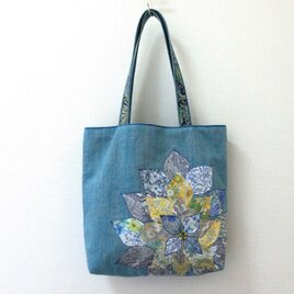 ☆送料無料☆お花のトートバッグの画像
