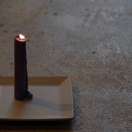 四季の花の彩りと香りを灯す　グラデーションアロマキャンドル　ラベンダー　～DRIP FLOWER CANDLE~の画像