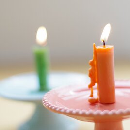 四季の花の彩りと香りを灯すグラデーションアロマキャンドル　～ FLOWER CANDLE~の画像