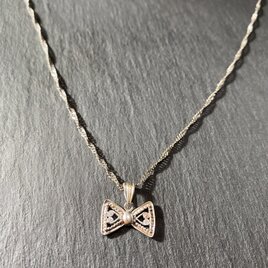 【銀線細工】Ribbon(S)ネックレス/SV925の画像