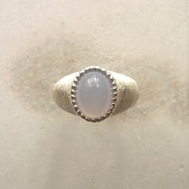 Blue Chalcedony Ring　/　SV925,ブルーカルセドニー  (サイズ11号)の画像