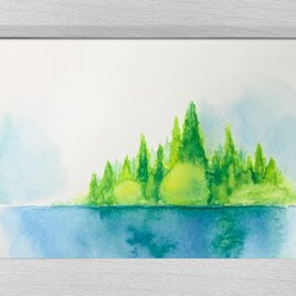 湖畔の画像