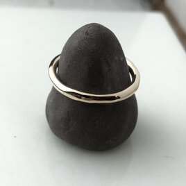 歪な甲丸リング【M】/K5YG/B029の画像