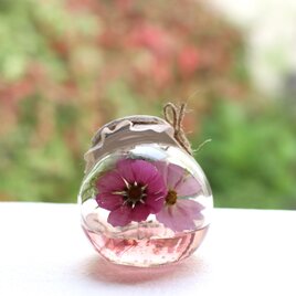 ❤秋桜のネコ瓶アレンジメント