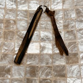 木製チャーム　キーホルダー　②