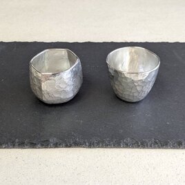 錫製お猪口セット『刻:(仁)と(穂)  Koku( ni )&(ho)』の画像