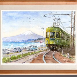 水彩画原画 紅葉・妙高笹ヶ峰高原 ＃487 | iichi 日々の暮らしを心地よくするハンドメイドやアンティークのマーケットプレイス