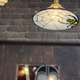spider 工房オリジナル　蜘蛛　ペンダントライト　アンティークの画像