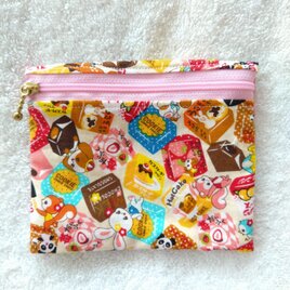 ティッシュケース付きミニポーチ  はいから横丁  ひとくちチョコの画像
