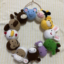 干支玄関リース【商品番号：2412】の画像
