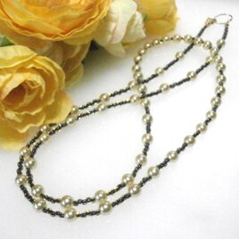 C0046 パールビーズネックレス　