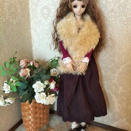 ★sale DD（M胸）タンクトップドレスとショールの画像