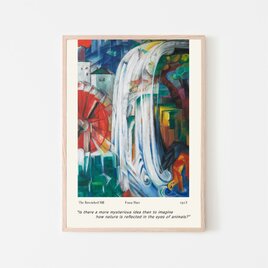 The Bewitched Mill /フランツマルク インテリア 縦長 ヴィンテージ キュビスム 表現主義の画像