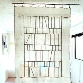ポジャギ 白 麻 正方形《受注制作》 | iichi 日々の暮らしを