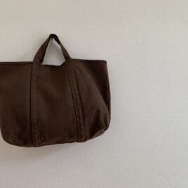 帆布　BASIC TOTE(M) ブラウンの画像