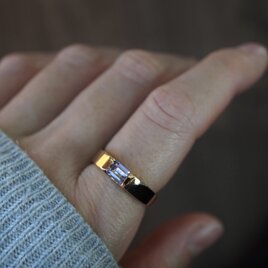 【受注制作】Amethyst gold ringの画像