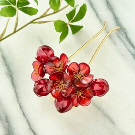 紅梅簪- 春隣（はるとなり）-の画像