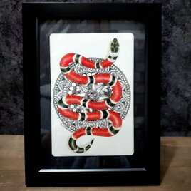 原画 肉筆 1点もの ボールペン画 額入り 壁掛け 額装付き 色鉛筆画 日本人作家 絵画 絵 アート インテリア | iichi  日々の暮らしを心地よくするハンドメイドやアンティークのマーケットプレイス