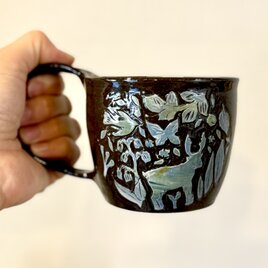 マグカップ　―kakiotoshi “森の生き物の画像