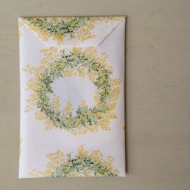 デザインペーパー　/　mimosa wreathの画像