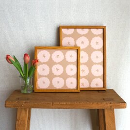 「 kasumi sou dot（ beige pink ）」20cm角／A4ポスターの画像