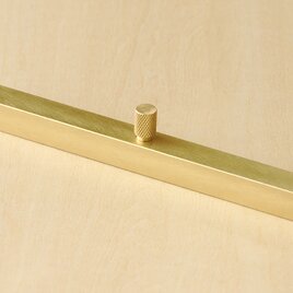 【M様専用】真鍮ペーパーウェイト：四角棒12×200【真鍮つまみ】サイズオーダーの画像