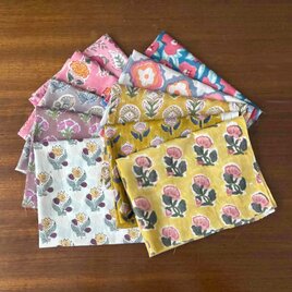 インド刺繍リボン50cm切り売り キャット フェイス ブルー 5.0cm幅 HC