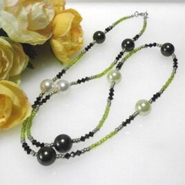 C0074 パールビーズネックレス　