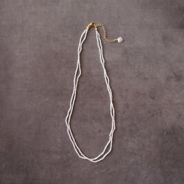 【K14gf】Seed Pearl Necklace／シードパール 2連ネックレスの画像