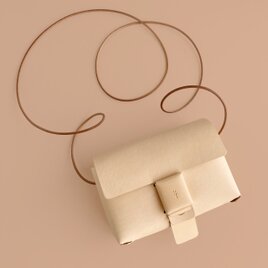 ヌメ革だけポシェット【muːmuː／むーむー】#手作りの画像