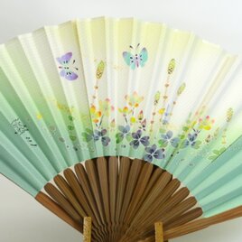 加賀友禅　扇子【はるの】の画像