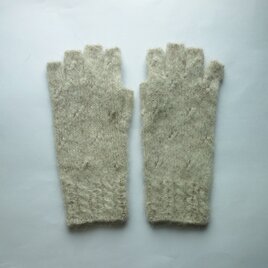 アルパカ/ハンドウォーマー/ベージュの画像
