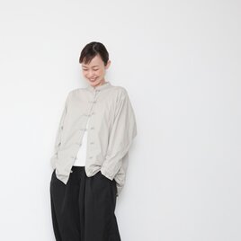 china button shirts / sky greyの画像