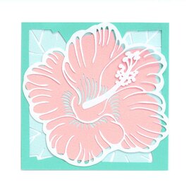 【切り絵キット】ハイビスカス（ピンク）の画像