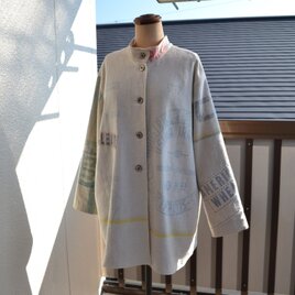 使い込まれた粉袋　ジャケット　Ｊ-104の画像