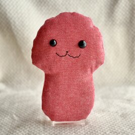 赤いのキノコのぬいぐるみ「ふにー茸」の画像