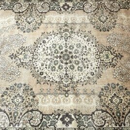 商品画像：55×103 コーラルピンク 淡いグリーン メダリオン トルコ 2