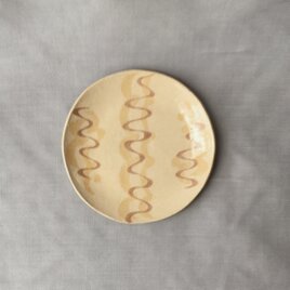 スリップ模様 小皿の画像