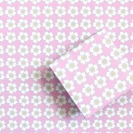 大正モダン風桜　デザインペーパー　A4の画像