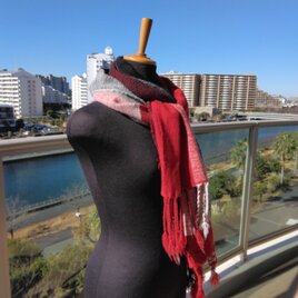 カシミアの大判マフラーの画像