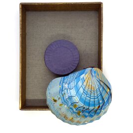 加飾紙の貝飾り「青」