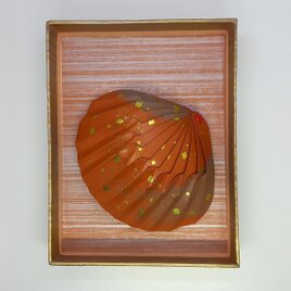 加飾紙の貝飾り「茶」