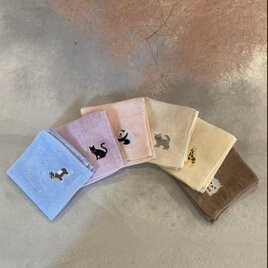 （20×20）おしぼり　タオル　入園準備　動物