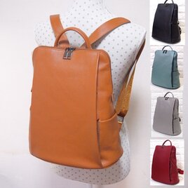 ★リュック★本革★レディース★収納ポケット７つ★A4★軽量★キャメル色・スモーキーミズイロ・グレー色・ワイン色・クロ色★