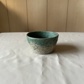 流彩釉小鉢　緑の画像